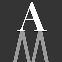 image of A and M on top of each other then below in the corner.